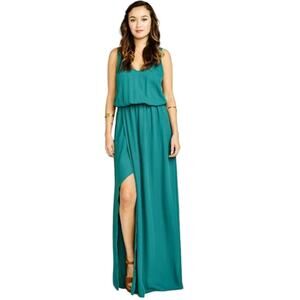 Show Me Your Mumu Dress Large Green Crisp Kendall Sleeveless Formal NEW